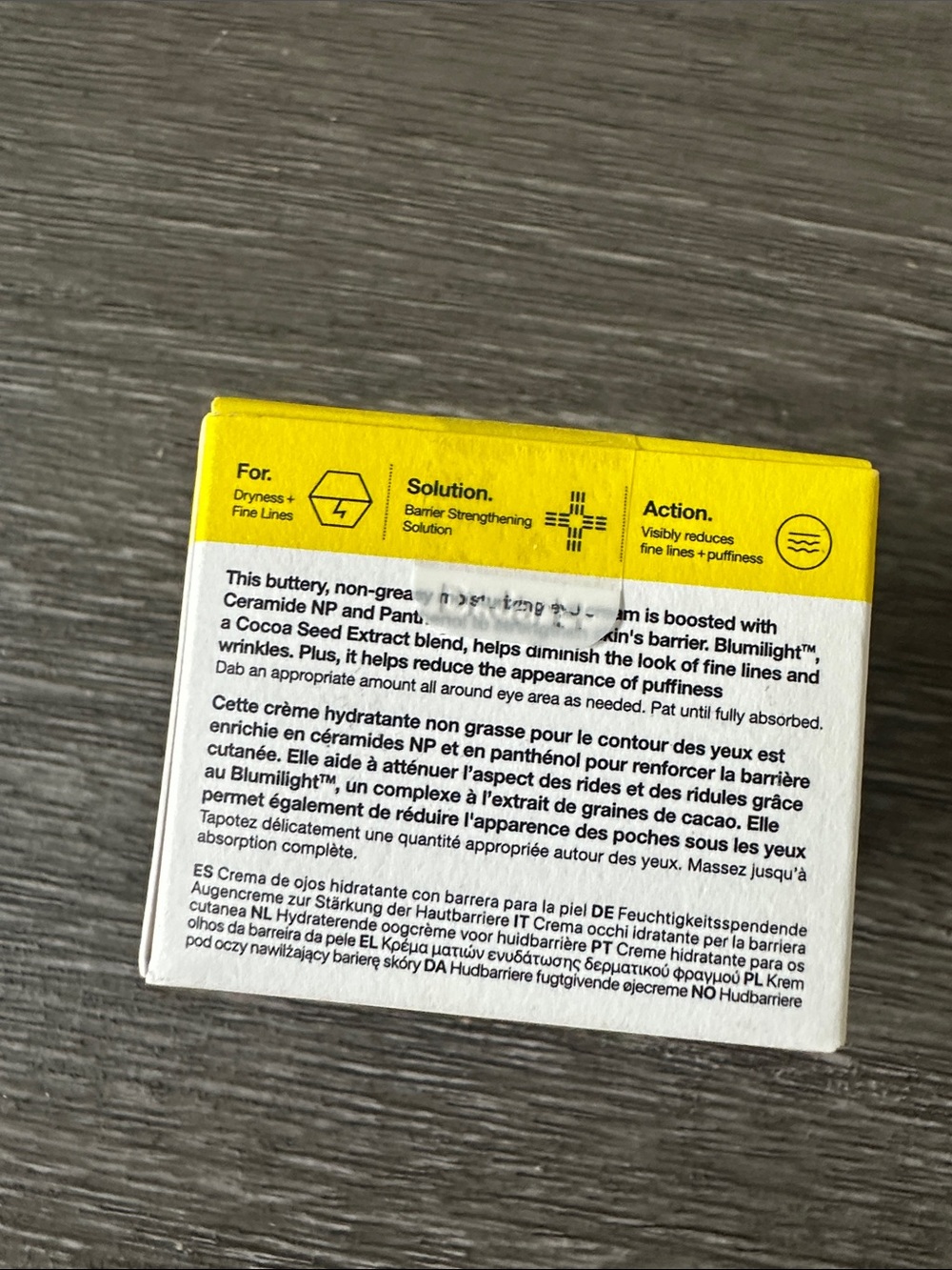 Dr.Jart+ Ceramidin Skin Barrier Moisturizing Eye Cream — Yellow/White - Picture 3 of 4